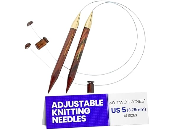 My Two Ladies Rosewood Knitting Needles
