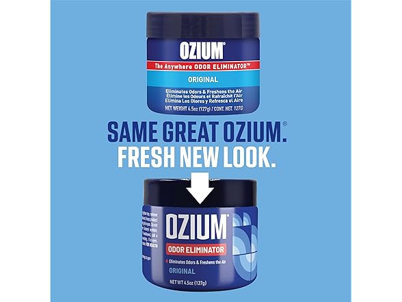 4Pk Ozium 4.5 Oz. Odor Eliminating Gel- Choose Scent