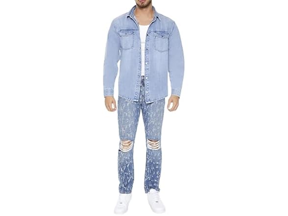 Forever 21 (32) Destroyed Slim-Fit Jeans