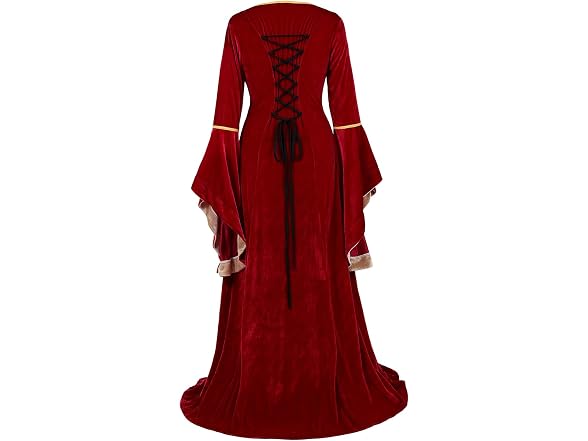 Lehauya Women (M) Renaissance Costume Velvet Dress