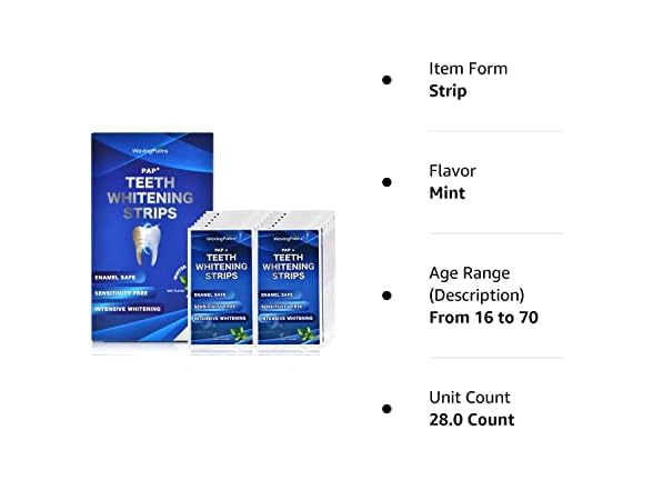 Sensitive Teeth Whitening Strips Kit