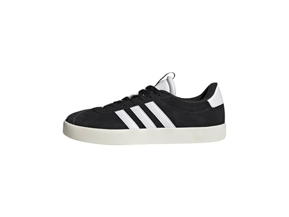 Adidas Womens VL Court 3.0 Sneakers - Black/White/Gold Metallic