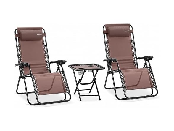 SereneLife Zero Gravity Lounge Chairs 2