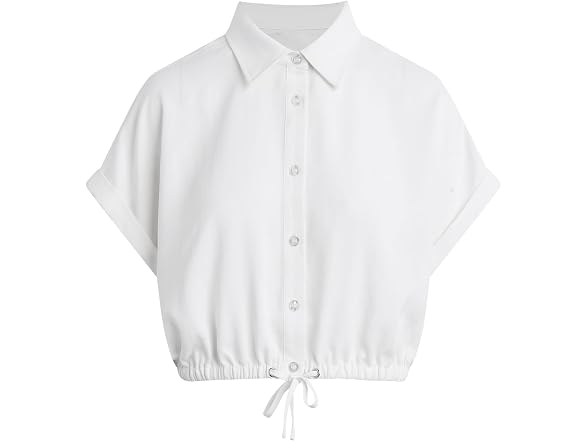 HUDSON Women's Drawstring Button Down