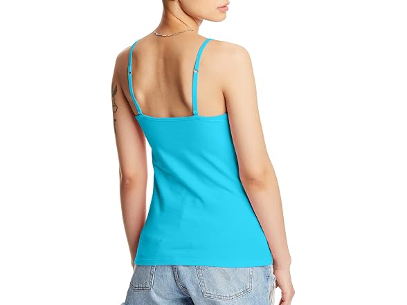 Hanes Women (XXL) Stretch Cotton Cami Built-In Bra
