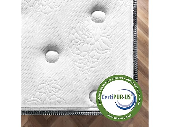 Zinus 8 Inch Comfort Support Cooling Gel Hybrid Mattress