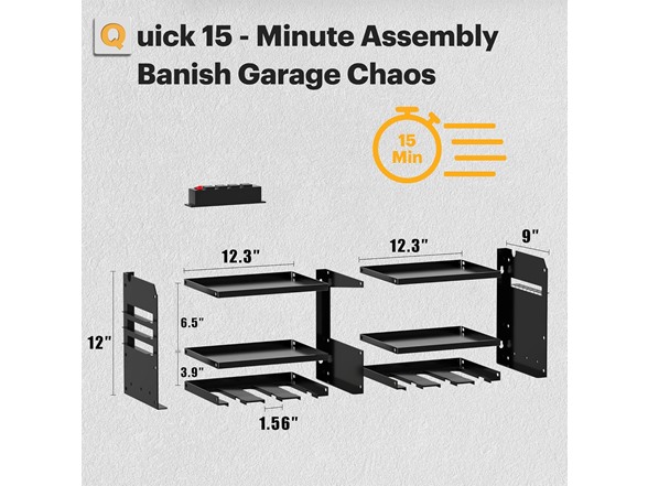 Tool Organizer Wall Mount with no power strip