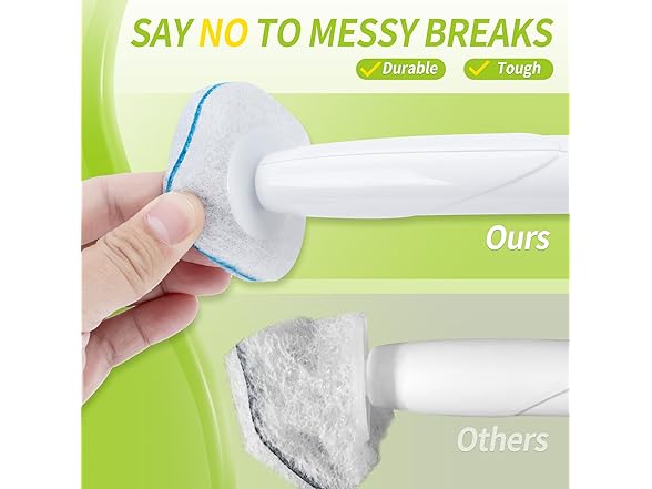 63 Count Disposable Toilet Brush Heads - Gallery 6
