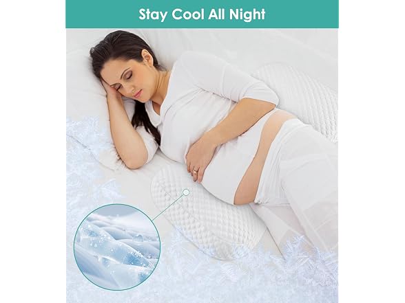 DONAMA Cooling Pregnancy Pillow
