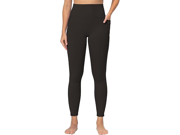 Sunzel Womens Leggings 25in L Brown W/pockets