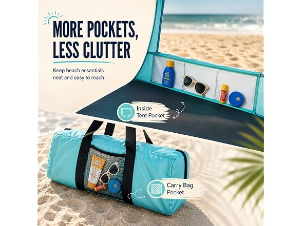Etto UPF50+ Portable Beach Tent Canopy