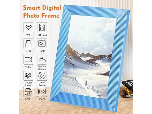 FRAMEO 32GB 10.1" Smart Digital Photo Frame