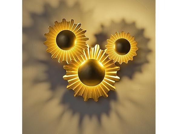 Parrot Uncle 16.5 Inch Gold Wall Sconce