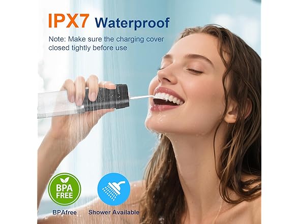Black Portable Water Flosser