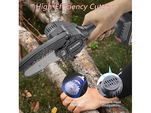 O-CONN 4" Cordless Mini Chainsaw