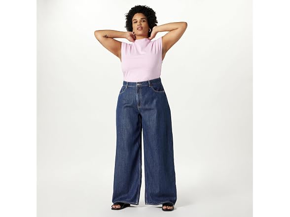 The Drop Alba Wide-Leg Relaxed Denim
