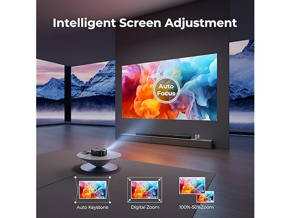 ELEPHAS W1K 4K Projector with Wifi and Bluetooth