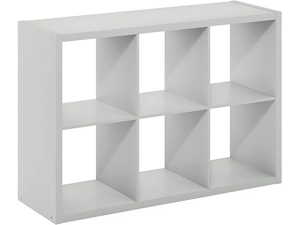 Furinno CUBICLE Book Shelf, 6-Cube Thick Frame