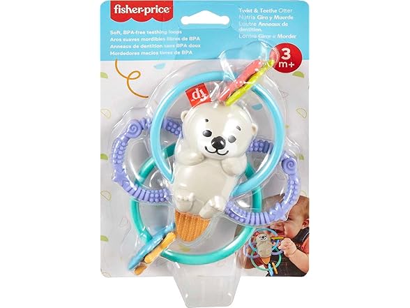 Fisher-Price Newborn Toy Twist & Teethe Otter