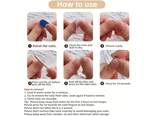 Almond Press On Nails Short (Pink, 30 Pcs)