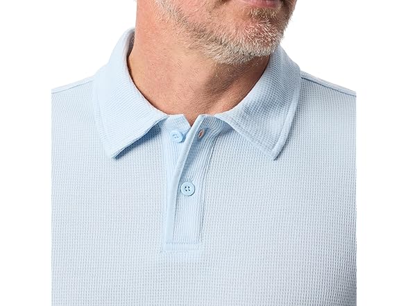 Bass Outdoor Men Short Sleeve Textured Polo Shirt