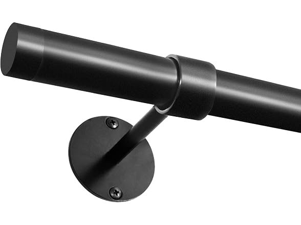 Fairmount 1in Cap Rod 72-144" Black