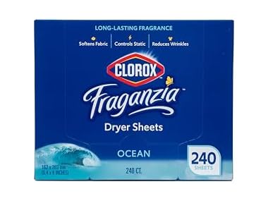 $7.99 Clorox Fraganzia Fabric Softener Dryer Sheets, Ocean dealfomo