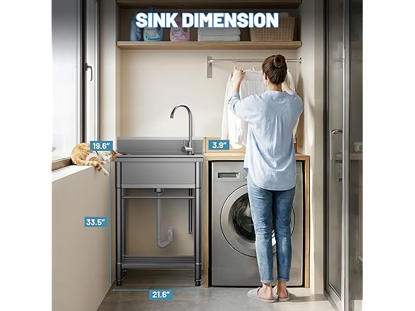 Worcest Stainless Steel Utility Sink