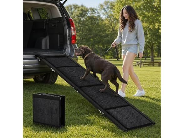 Fectiontool Dog Ramp for Car – 63" x 20"