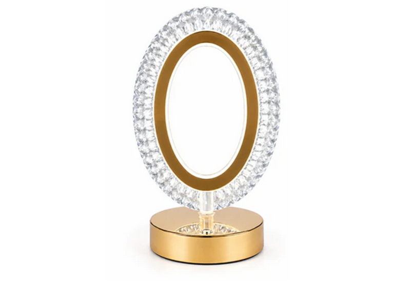 Rechargeable LED Acrylic Crystal Oval Touch Light