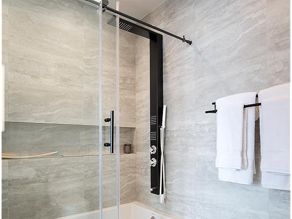 Sasha 59" Rainfall Bodyspray Shower Panel w/ Wand