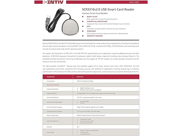 Identiv USB Smart Card Reader