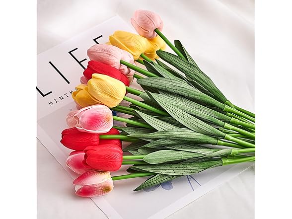 Mikasa Artificial Tulip Bouquet, 13 Inch