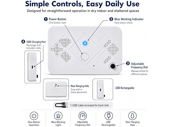 JahyElec Ultrasonic Bat Repellent