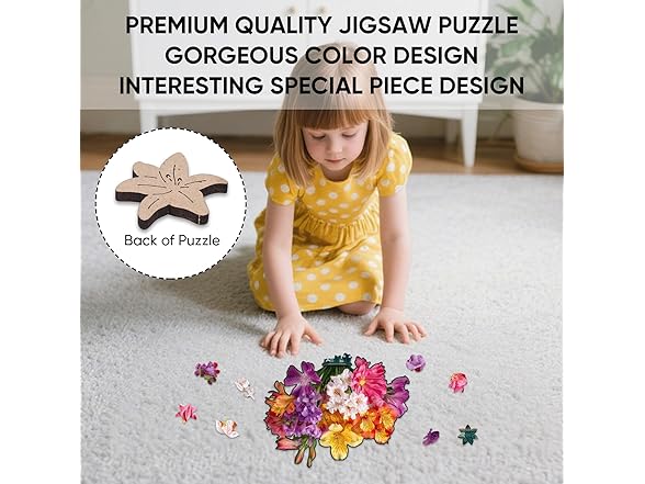Ixfyloop Wooden Puzzles for Adults, Modern Vase