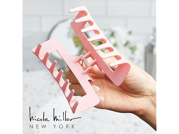 Nicole Miller 8 Pack Large Claw Clips