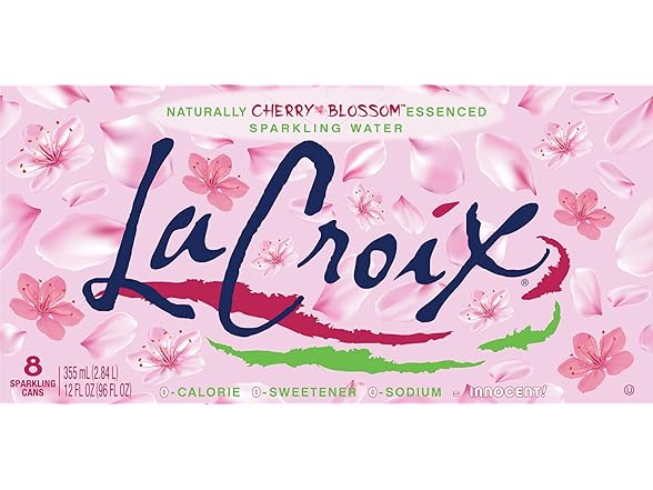 8PK La Croix Sparkling Water, Cherry Blossom