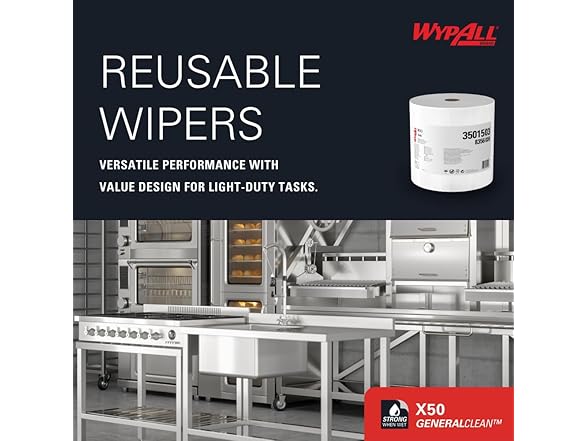 WypAll GeneralClean Cleaning Cloths,100 Sheets
