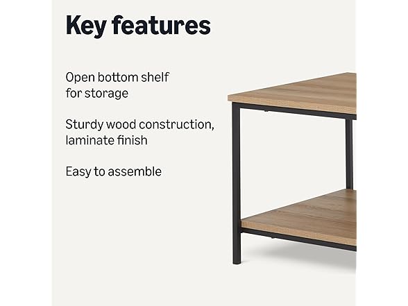 Amazon Basics Rectangular Coffee Table