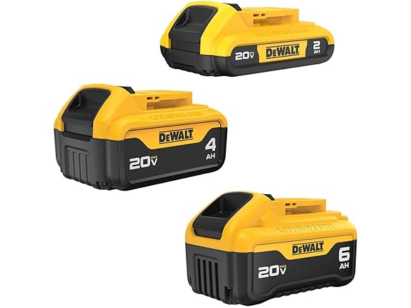 DEWALT DCB346-3 20V MAX XR Lithium-Ion 6.0Ah Battery