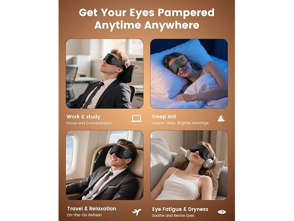 Anydance Heated Cordless Eye Mask