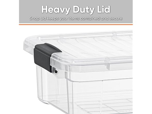 Superio Clear Small Storage Boxes with Lids, 2.3 Quart 36 Pack