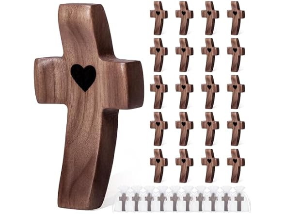 JIUKONG 20-Pack Wooden Cross