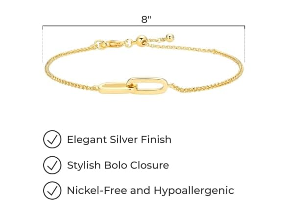 Amazon Essentials Interlocking Oval Bracelet