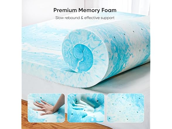 Marsail 2" Twin Memory Foam Mattress Topper