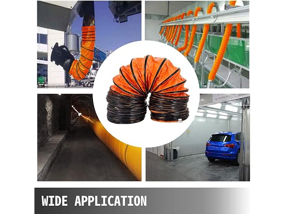 32ft Duct Hosing PVC Flexible Ducting Hose for