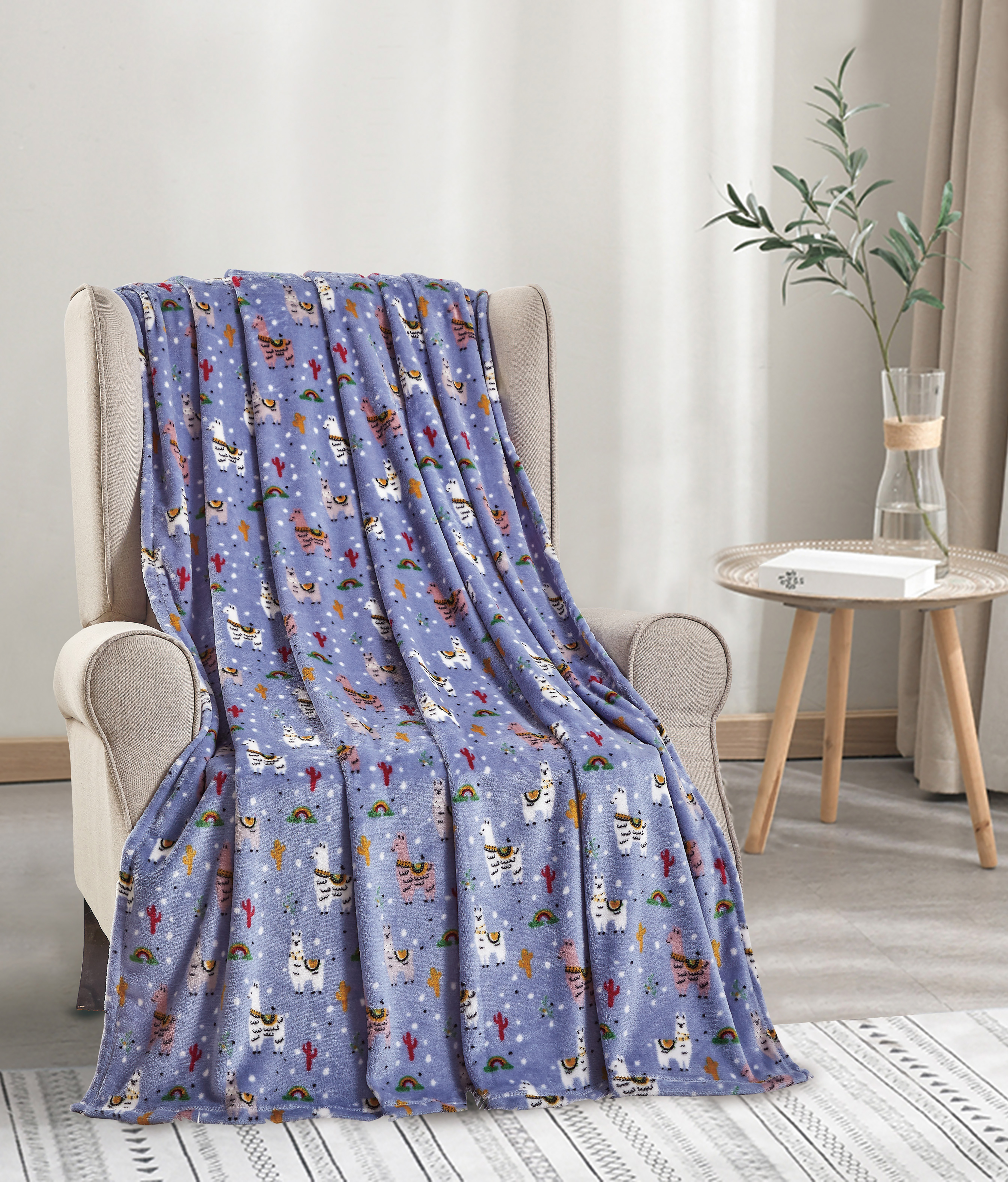 2Pk Printed Throw Blankets 50x60" - Gallery 33