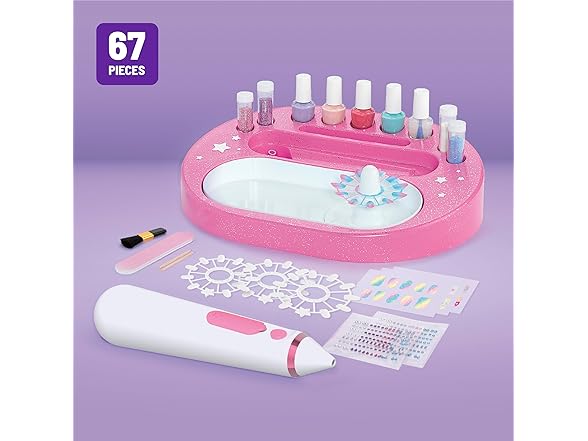 Claire's Claire's Kids Nail Art Kit, 67-Piece Air