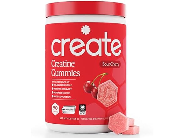 Create Creatine Gummies Sour Cherry