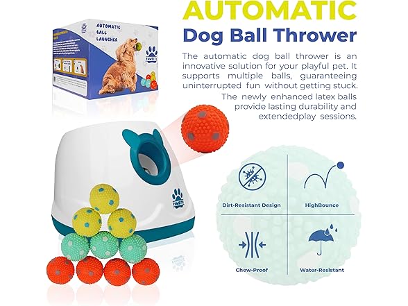 Pawsito Automatic Dog Ball Launcher
